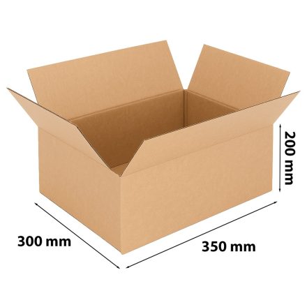 Karton klapowy pocztowy 350x300x200mm pudełko wysyłkowe Biznesowa M