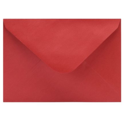 Czerwone koperty ozdobne C6 na zaproszenia 114x162 mm 120g 50 szt.