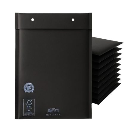 Koperty bąbelkowe ochronne czarne G17 250x350 mm, 100 szt.