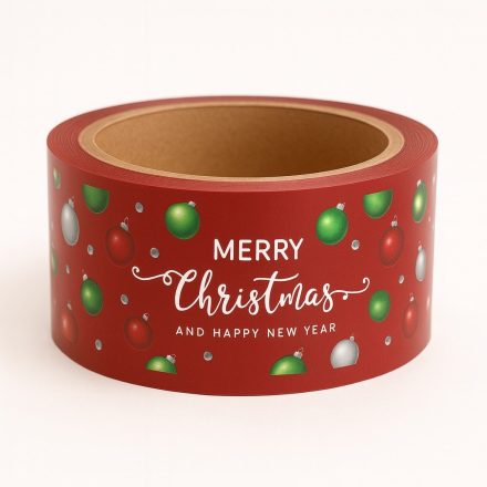 Taśma Świąteczna Merry Christmas And Happy New Year 45mm/50m