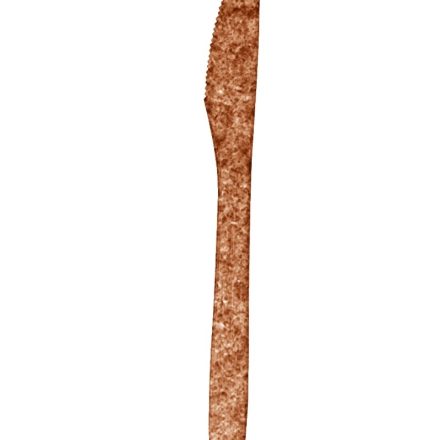 Nóż jednorazowy z włókien drzewnych 17 cm, brązowy, 80 szt.