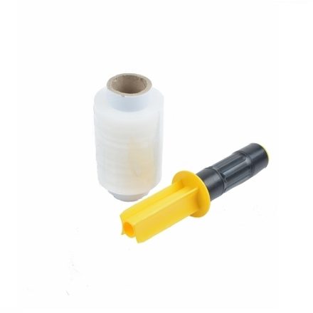 Folia stretch minirap transparent 10 cm 23 um 0,30 kg fi38 + rozwijacz