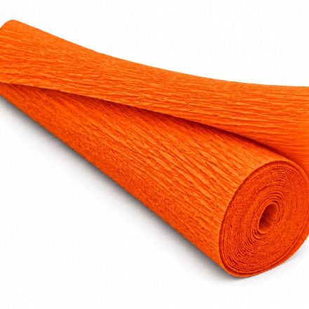 Krepina Włoska 180g Pomarańczowa 50cm/250cm Ozdobny Papier Dekoracyjny