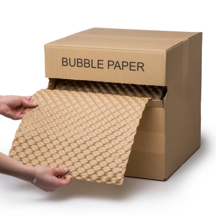 Papier bąbelkowy ochronny rolka 30 cm x 50 m BOX dyspenser 80 gsm
