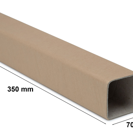Tuba kwadratowa kartonowa do wysyłki 70x70x350 mm, gr. 2,5 mm A3