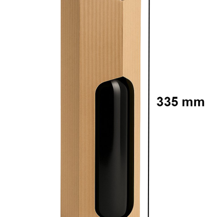 Pudełko karbowane  90x90x335mm / wino