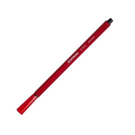 Cienkopis fibrowy Donau D-Fine czerwony 0,4 mm tusz wodny 1 szt.