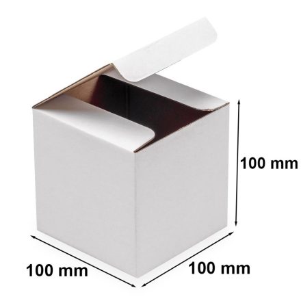 Kartonik wykrojnikowy biały 100x100x100mm F211 pudełko fasonowe