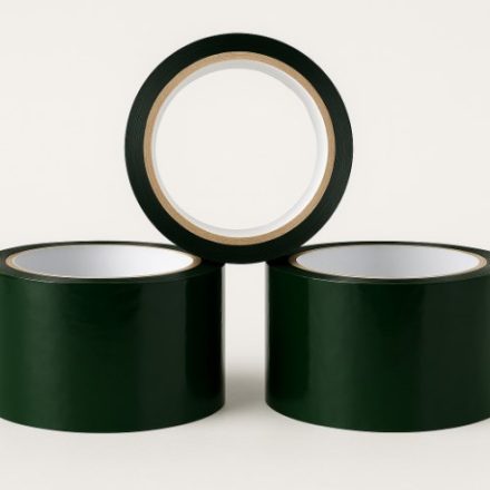 Taśma akrylowa czarna pakowa 48 mm x 45 m żelowa do kartonów