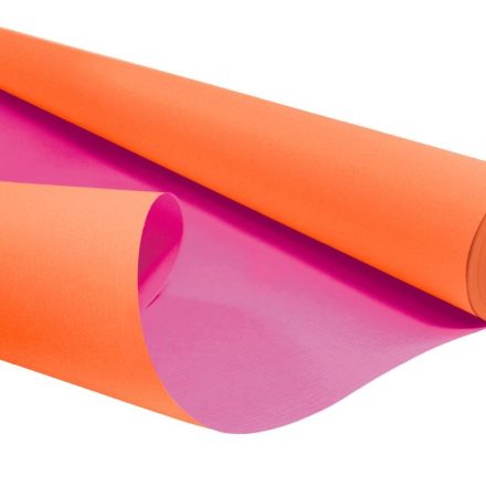 Papier ozdobny do pakowania KRAFT DUO Pomarańczowo-Różowy 69cm/25m