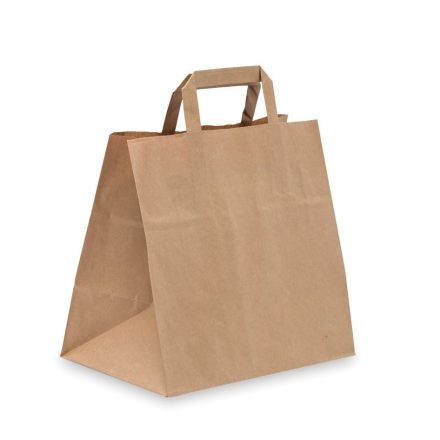 Torba papierowa kraft 260x170x250 brązowa z uchwytem 70g 10 szt.