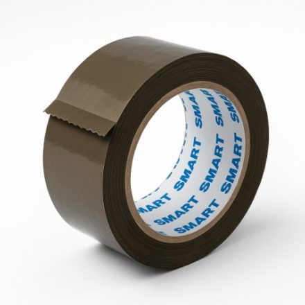 Taśma pakowa samoprzylepna akryl brązowa Smart 48mm x 150m do paczek