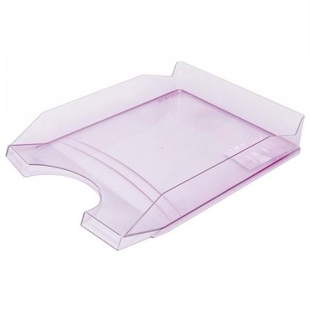 Szufladka na biurko A4 transparentna fioletowa 348x255x60 mm