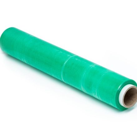 Folia stretch zielona transparentna 50 cm, 1,5 kg brutto, 23 um