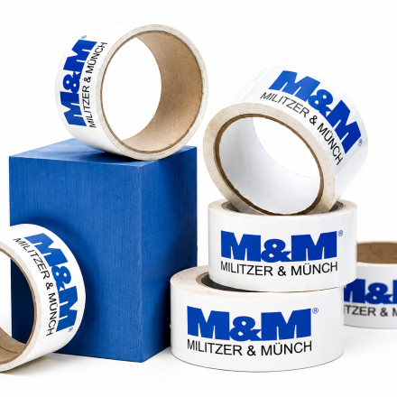 Taśma pakowa z firmowym nadrukiem Hotmelt 1 kolor 48 mm x 54 m 360 szt