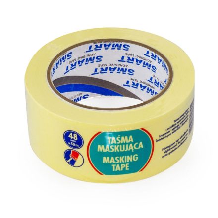 Taśma papierowa malarska maskująca SMART 48 mm x 50 m brązowa