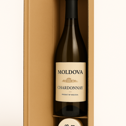 Karton wykrojnikowy na butelkę wina z regulacją 385x96x102mm brązowy